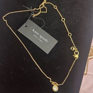 Dainty Kate Spade Gold Necklace 💕